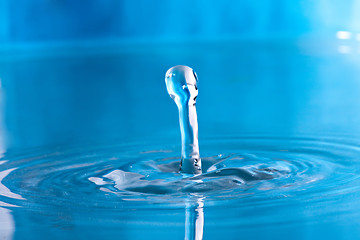 Image showing Blue Water Droplet Splash