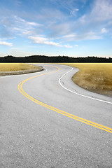 Image showing Curved Country Road