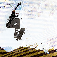 Image showing Skateboarding Grunge Layout