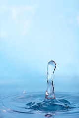 Image showing Blue Water Droplet Splash