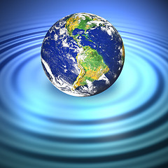 Image showing Floating Earth