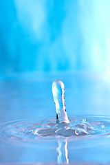 Image showing Blue Water Droplet Splash