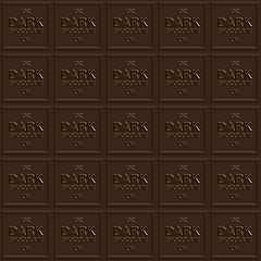 Image showing Dark Chocolate Squares