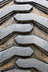 Image showing Tractor Tire Tread