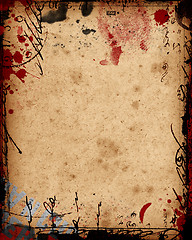 Image showing Grunge border and background