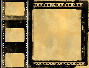 Image showing Grunge film frame