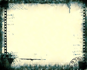 Image showing Grunge film frame