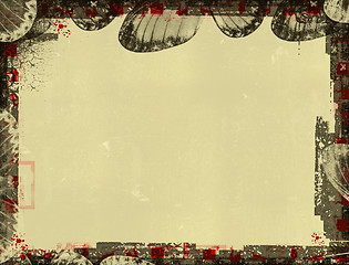 Image showing Grunge border and background