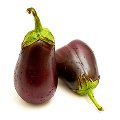 Image showing Two eggplants