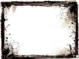 Image showing Grunge border and background