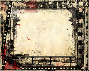 Image showing Grunge film frame