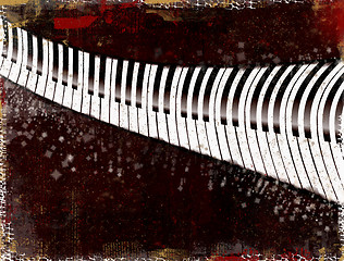 Image showing Grunge musical background