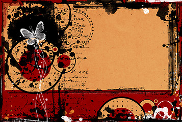 Image showing Grunge border and background