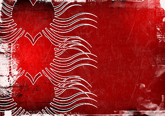 Image showing Grunge Valentines day background