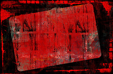 Image showing Grunge border and background