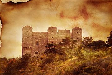 Image showing Abstract collage - castle