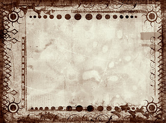 Image showing Grunge border and background