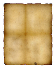 Image showing Aged paper