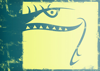 Image showing Grunge snake background