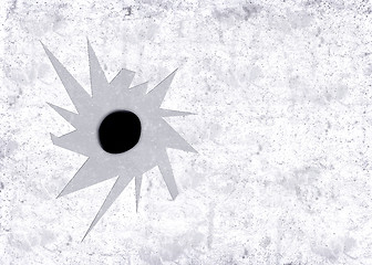 Image showing Bullet hole