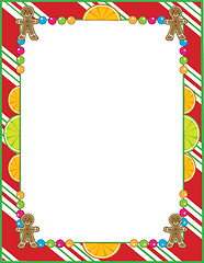 Image showing Christmas Candy Border