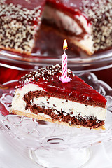 Image showing Stracciatella birthday cake