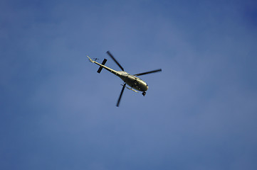 Image showing Helicopter Flying