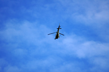 Image showing Helicopter Flying