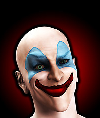 Image showing Evil Clown Puzzled 