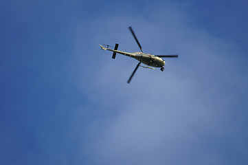 Image showing Helicopter Flying