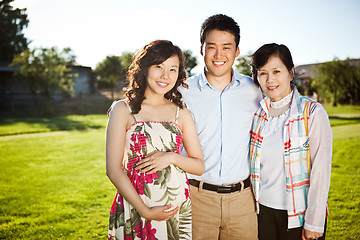 Image showing Asian family