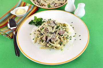 Image showing Fettucini Carbonara