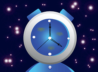 Image showing Alarm clock on background fantastic