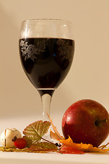 Image showing Glass of wine