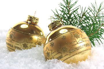 Image showing Christmas balls