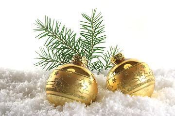 Image showing Christmas balls