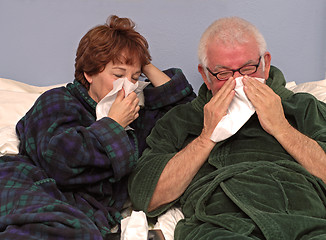 Image showing Couple with Cold