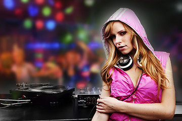 Image showing  Beautiful DJ girl 