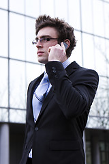Image showing business man in rush