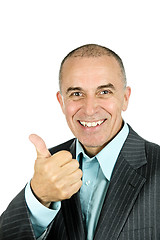 Image showing Man giving thumbs-up