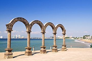 Image showing Los Arcos Amphitheater in Puerto Vallarta, Mexico