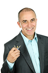 Image showing Man holding keys