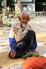 Image showing Old Cambodian man