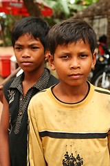 Image showing Two cambodian boys