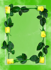 Image showing Rose frame 6