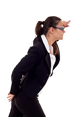 Image showing  business woman looking forward