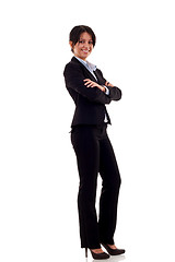 Image showing Brunette business woman