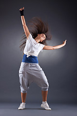 Image showing passionate young female dancer