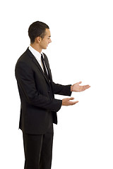 Image showing  man pointing at something 