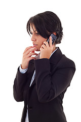 Image showing business woman worries